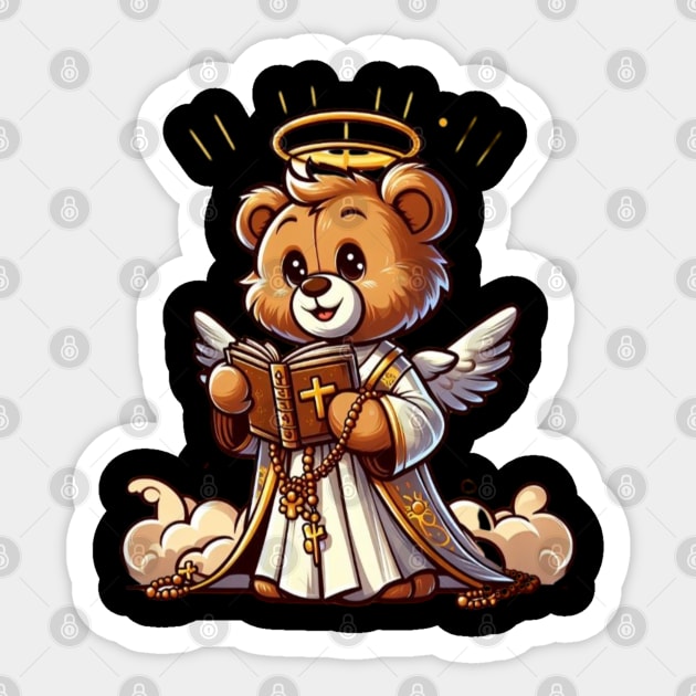 Angel Teddy bear Sticker by Out of the world